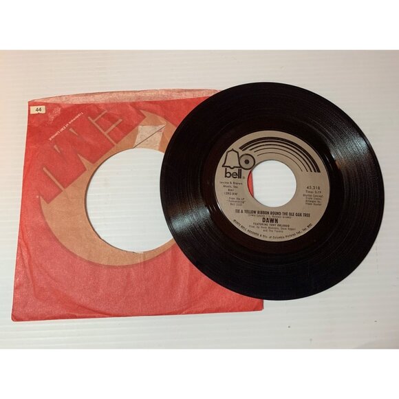 Dawn Other - Dawn 45 RPM Vinyl Record "Tie A Yellow Ribbon Round The Ole Oak Tree" & "I Cant